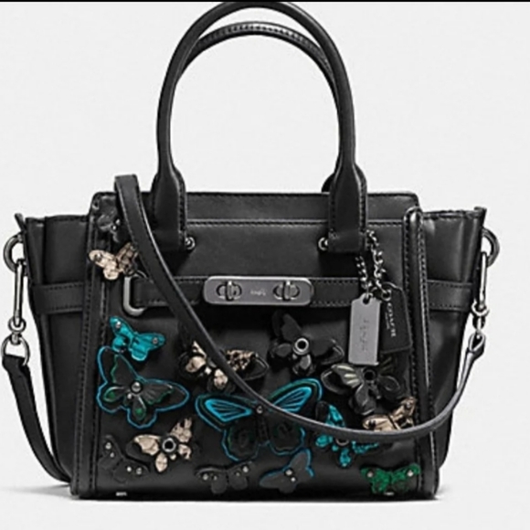 Coach Handbags - Coach "LE" Swagger 21 Carryall w/Butterfly Motif
